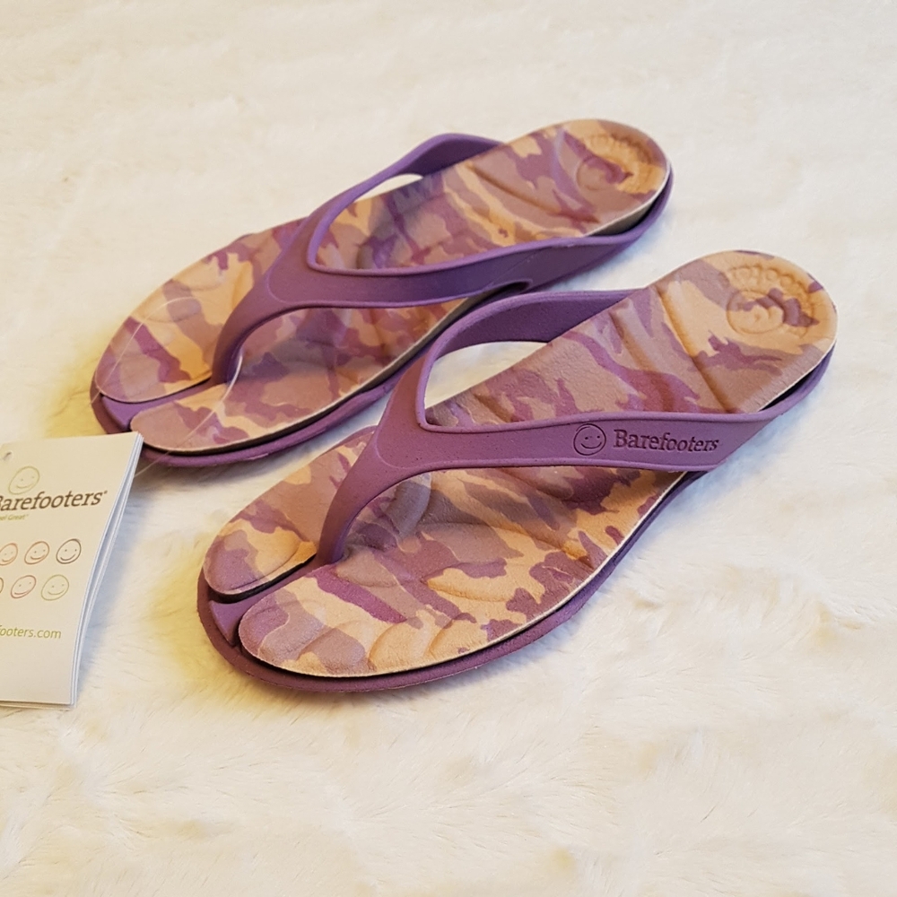 Purple Camouflage Flip Flop Thong Sandals